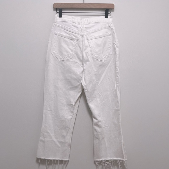 Abercrombie & Fitch Jeans Curve Love White Ultra High Rise Kick Flare 4 / 27 - Picture 4 of 11